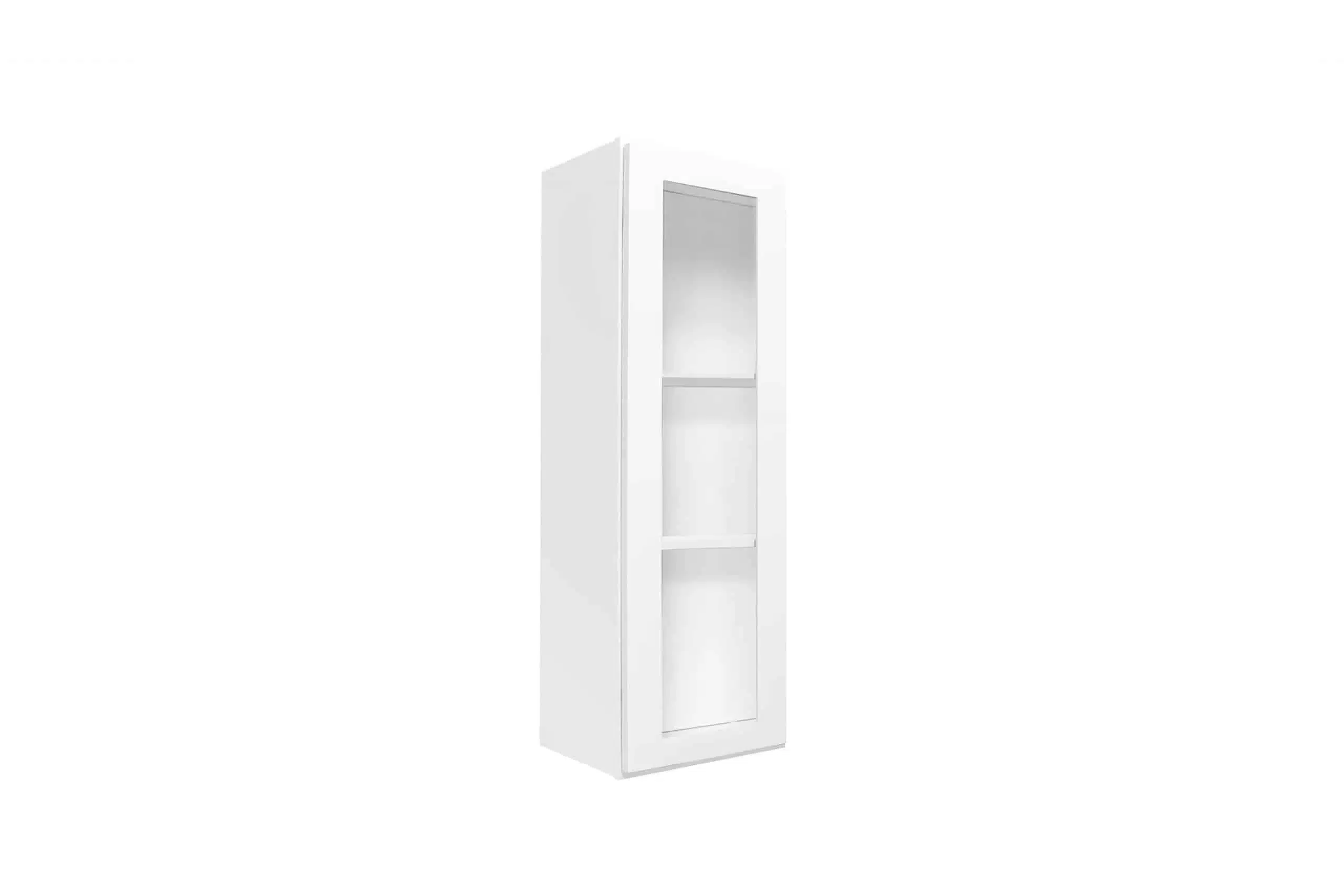 18" × 36" Glass Wall Cabinet — Front view