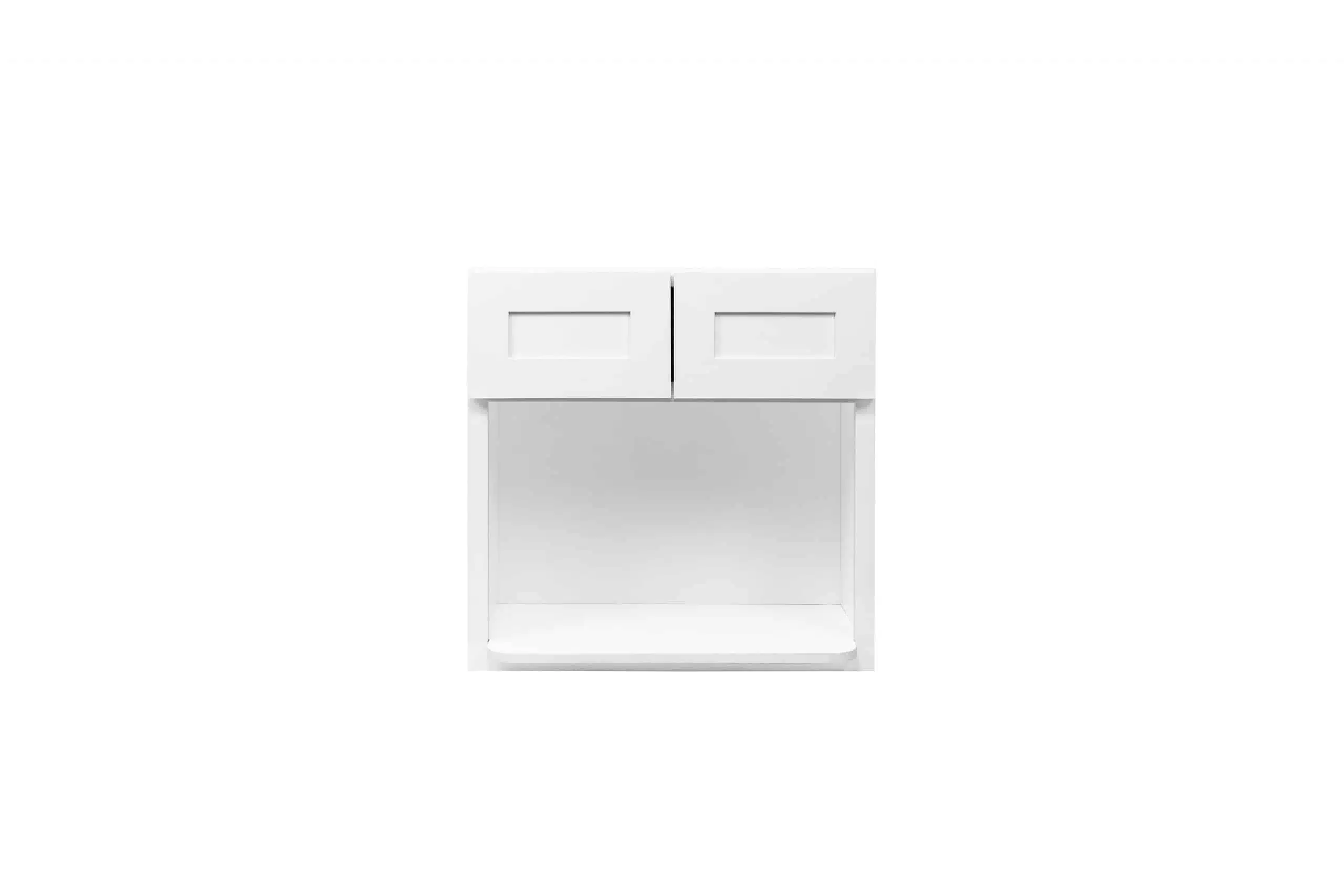 27" × 36" Wall Microwave Cabinet — Front view